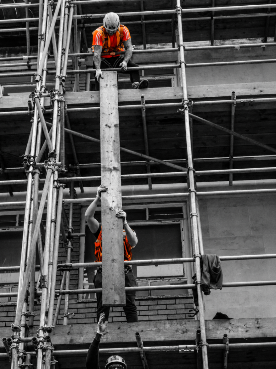 Relay Labour crew on a Melbourne construction site
