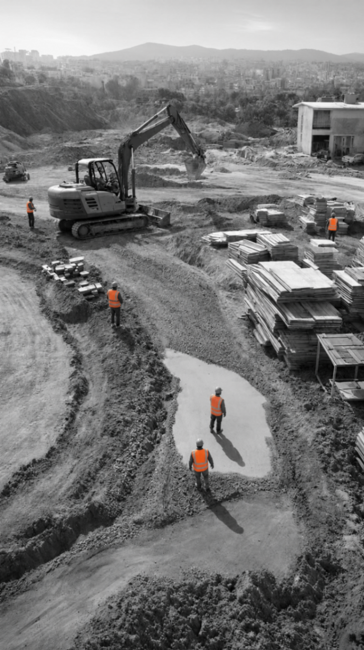 Relay Labour crew on a Melbourne construction site